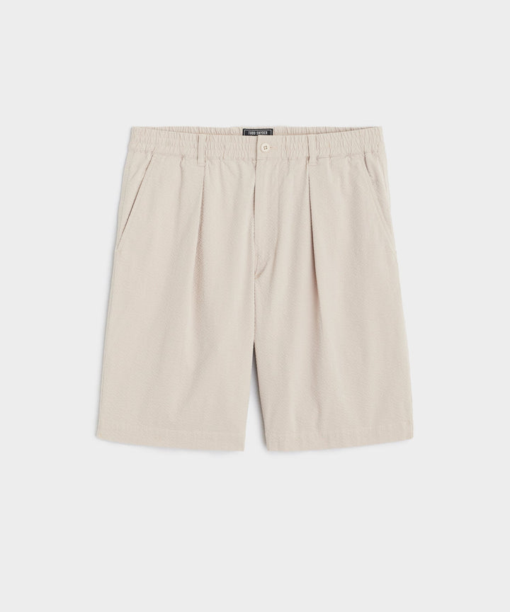 10" Relaxed Seersucker Short