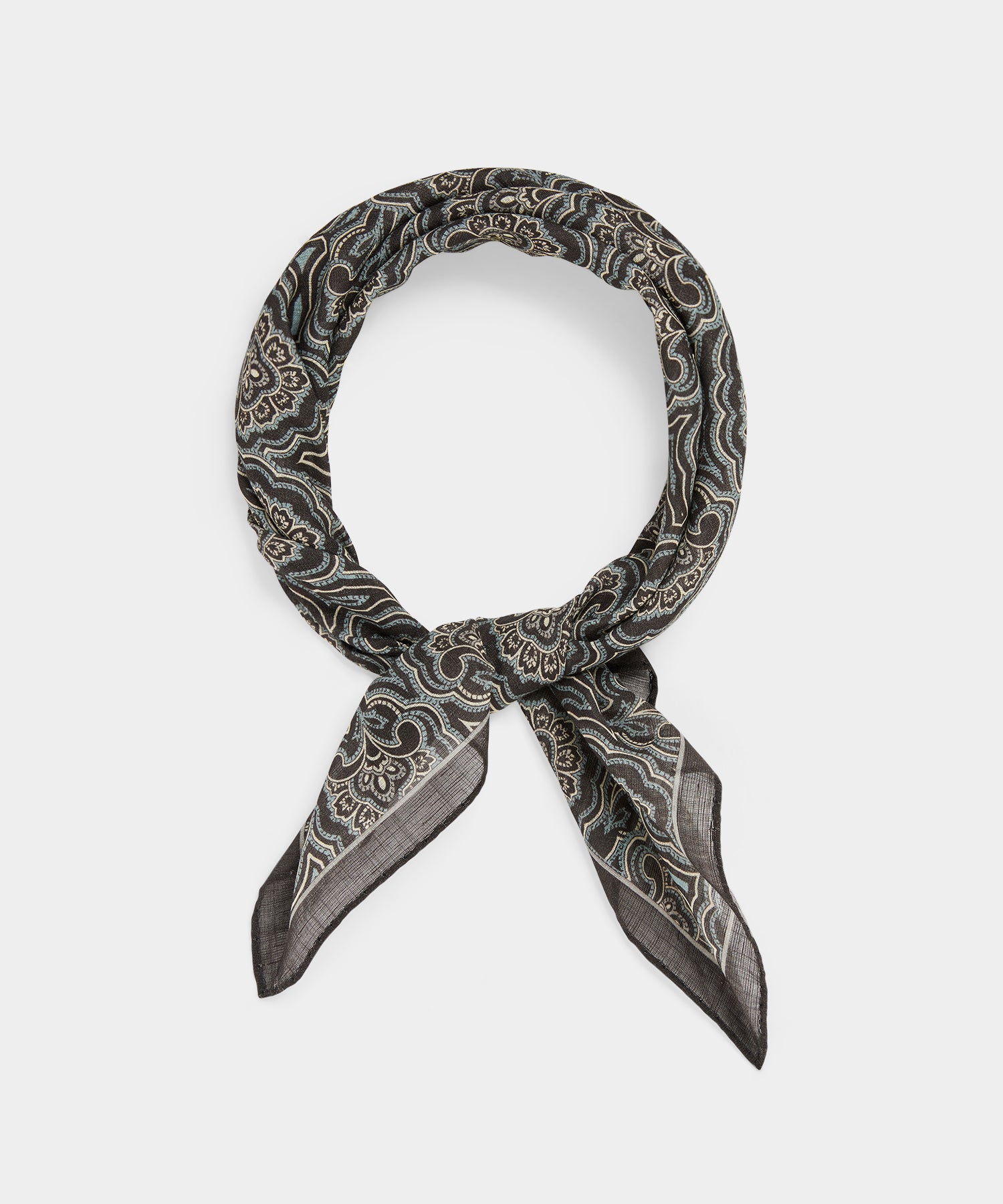 Italian Neckerchief in Brown Paisley – Todd Snyder