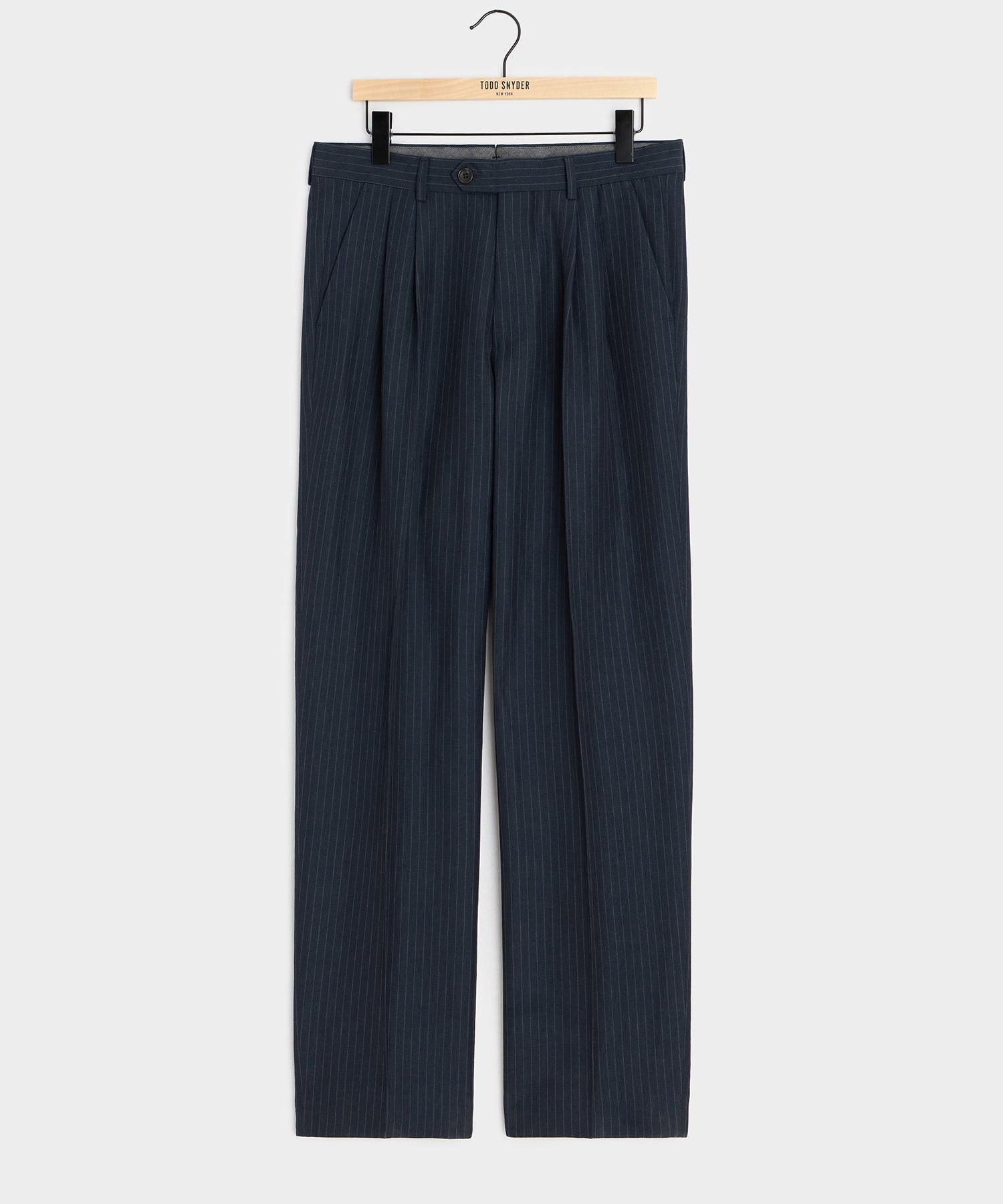 Italian Linen-Cotton Wythe Trouser in Navy Stripe – Todd Snyder