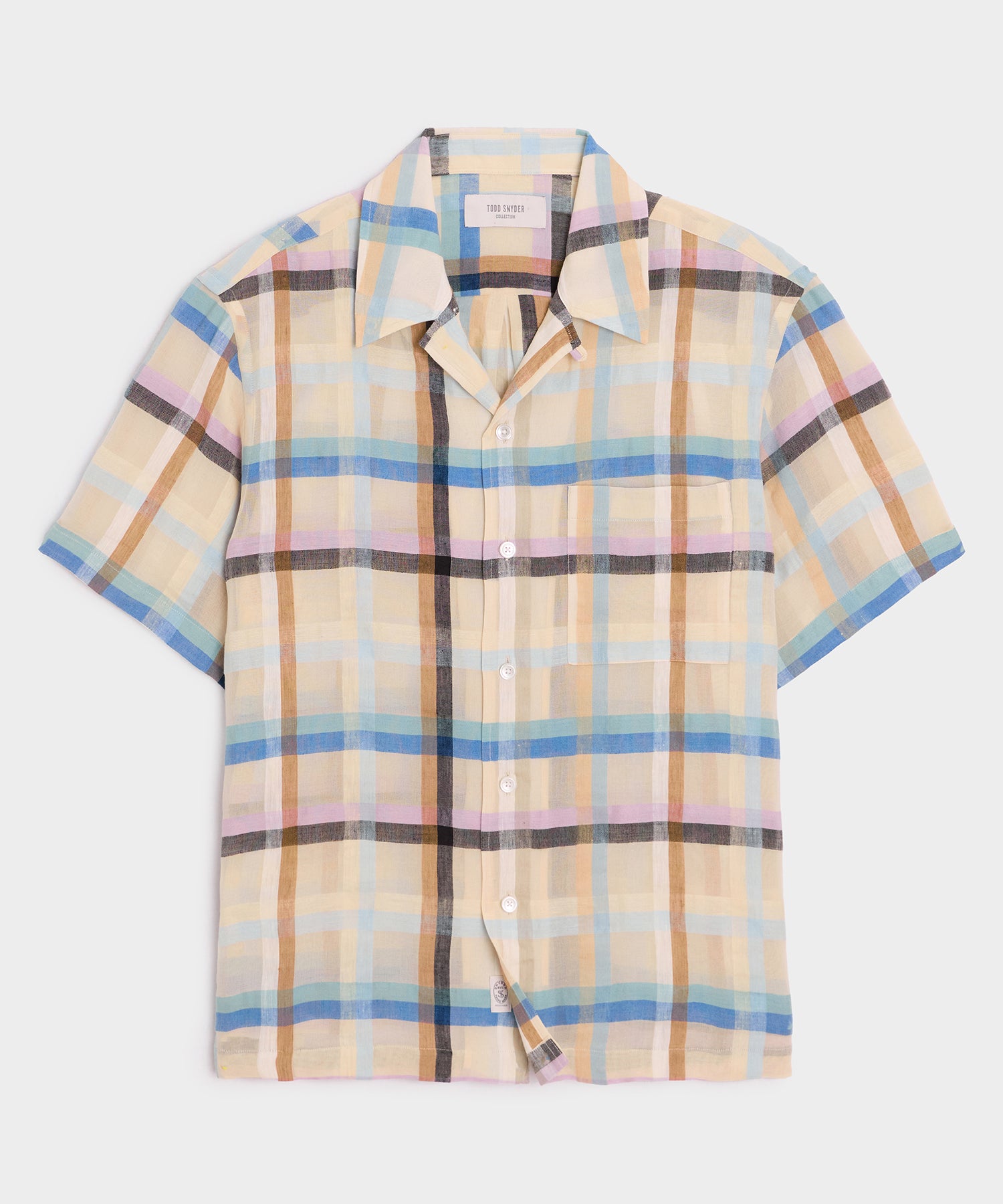 Italian Check Shirt in Cream Plaid – Todd Snyder