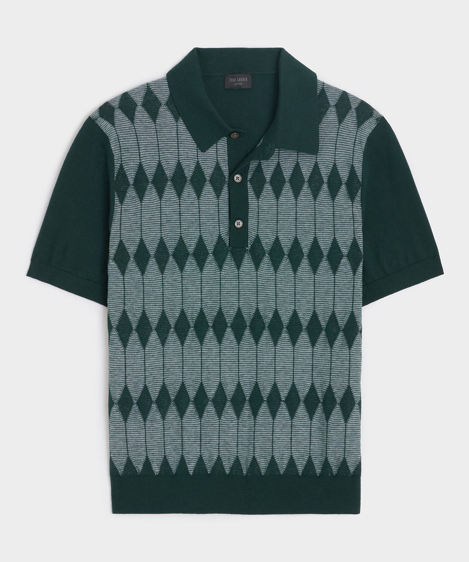 Retro Sweater Polo in Forest Shade – Todd Snyder