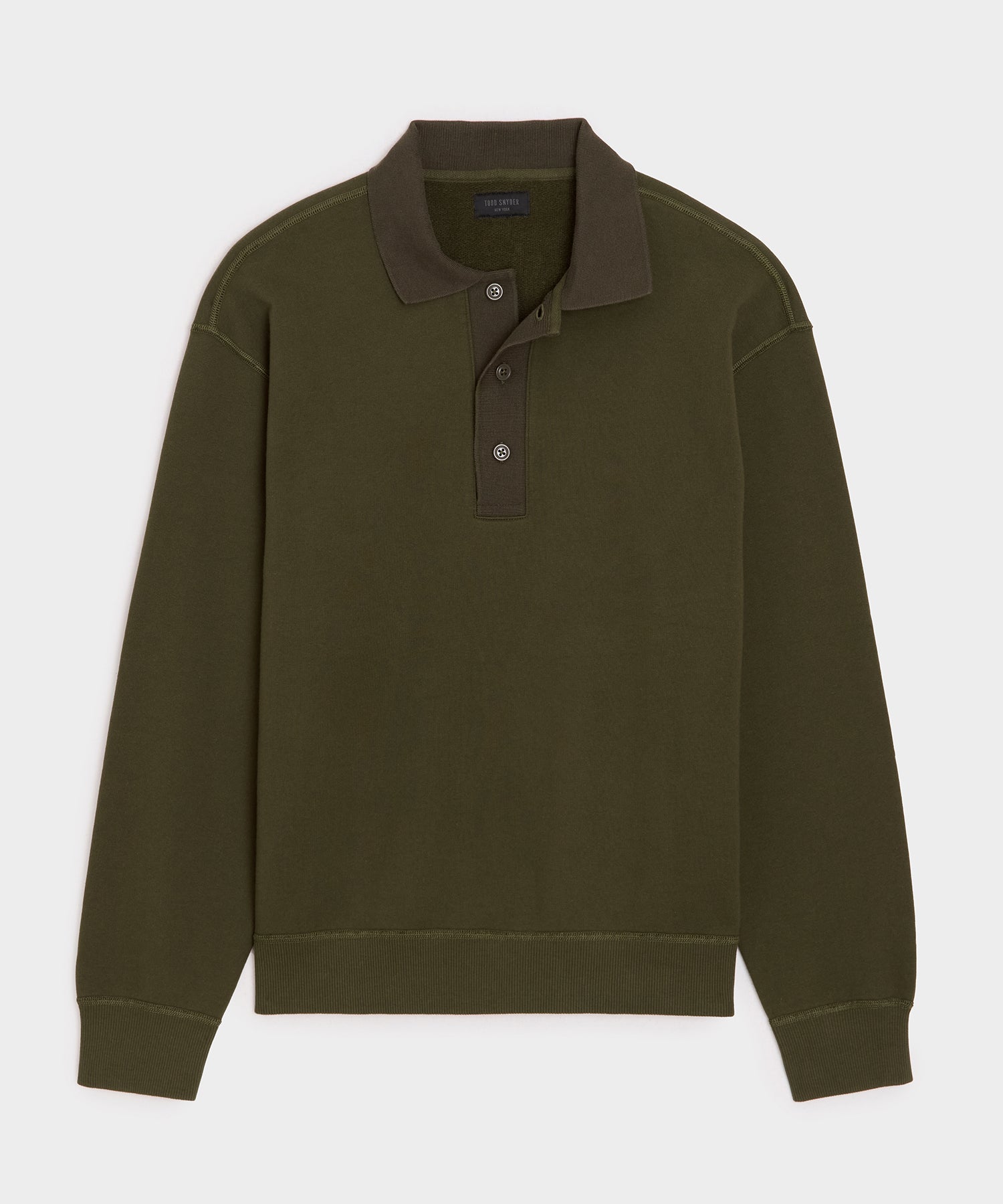 Soho Polo Sweatshirt in Olive – Todd Snyder