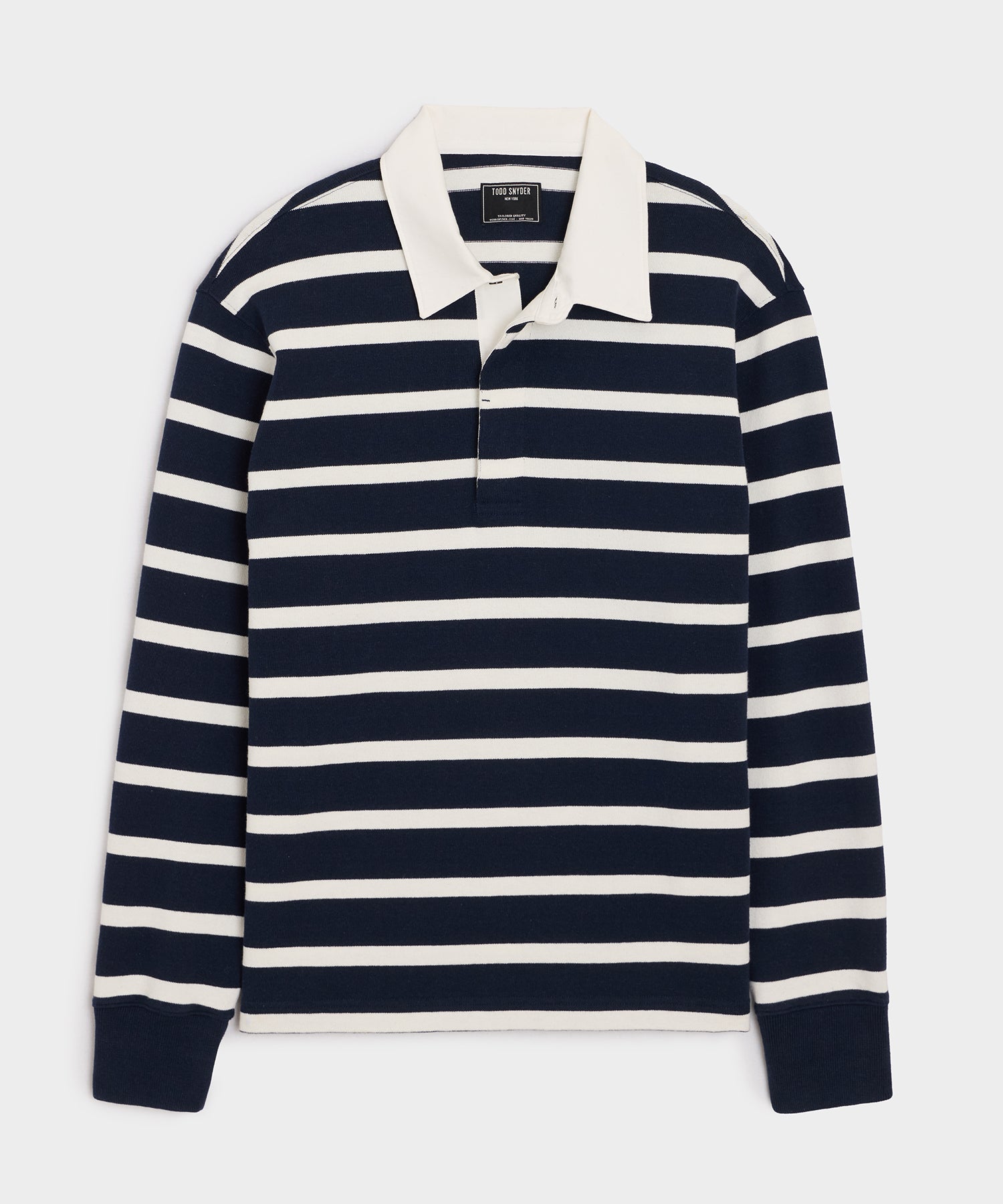 Striped Rugby Shirt in Navy Stripe – Todd Snyder