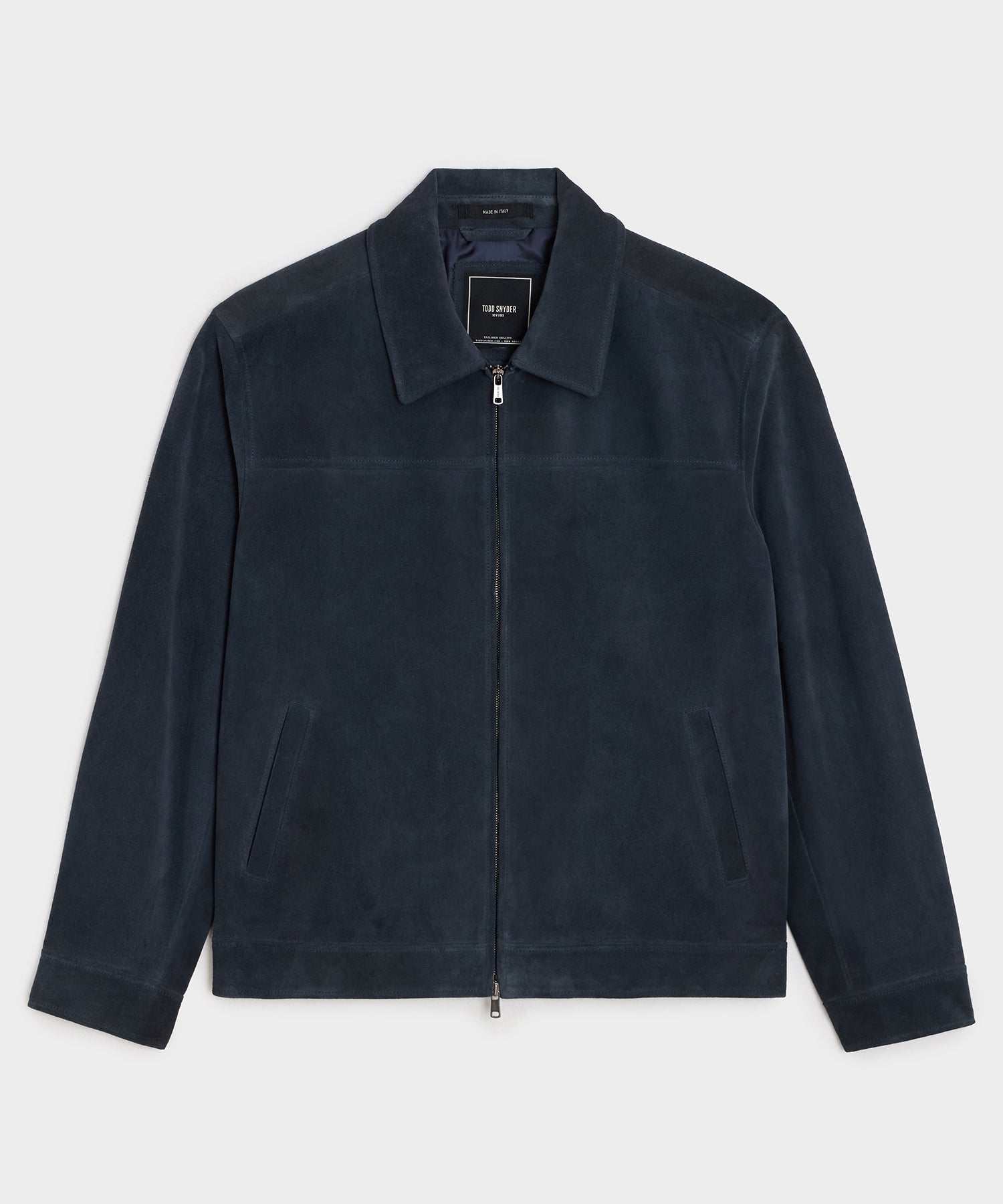 Italian Suede Driving Jacket in Classic Navy – Todd Snyder