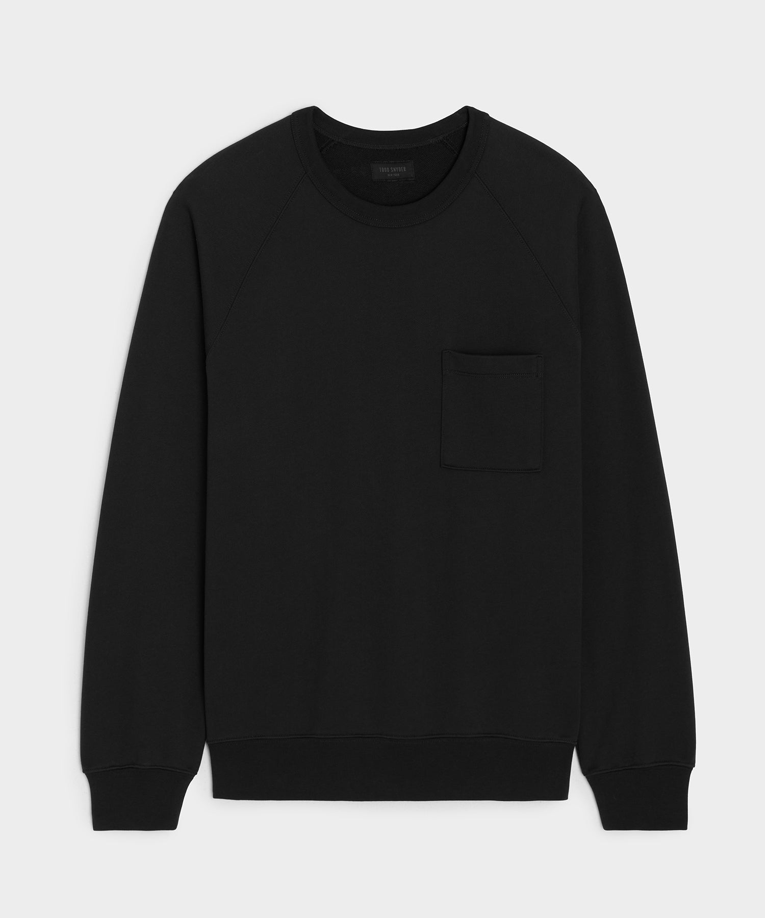 Foundation Pocket Sweatshirt in Pitch Black – Todd Snyder