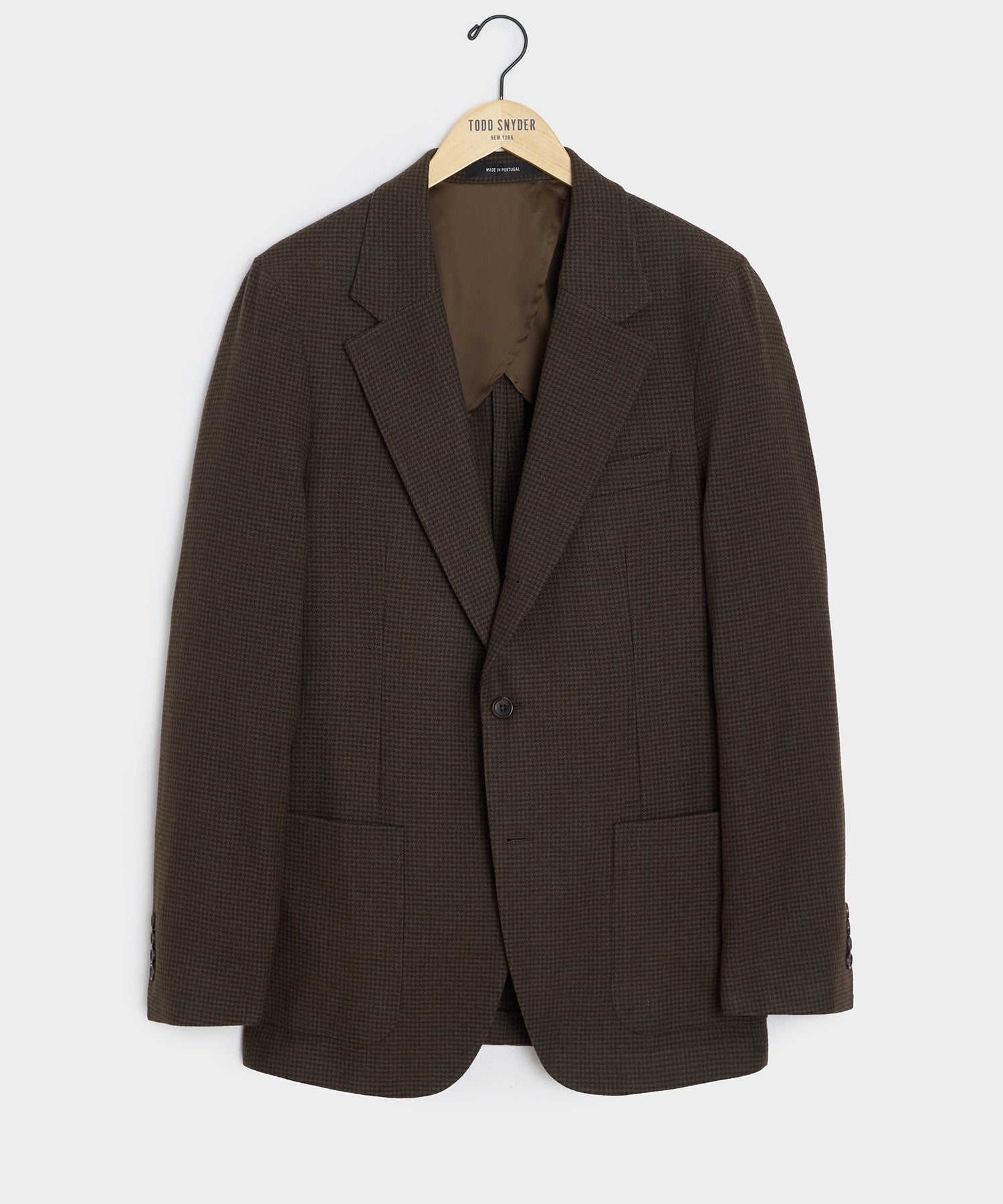 Italian Flannel Madison Jacket in Olive Houndstooth – Todd Snyder