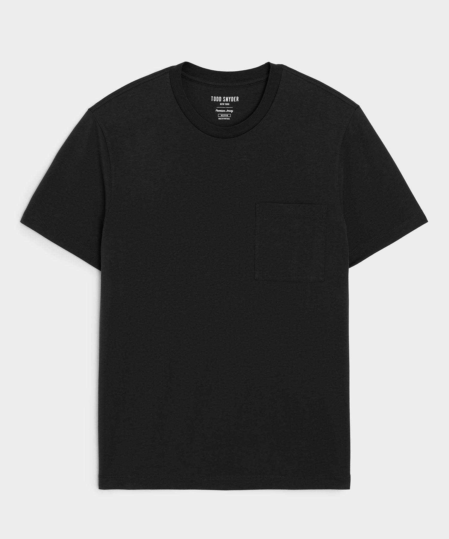 Premium Jersey Pocket Tee in Black – Todd Snyder