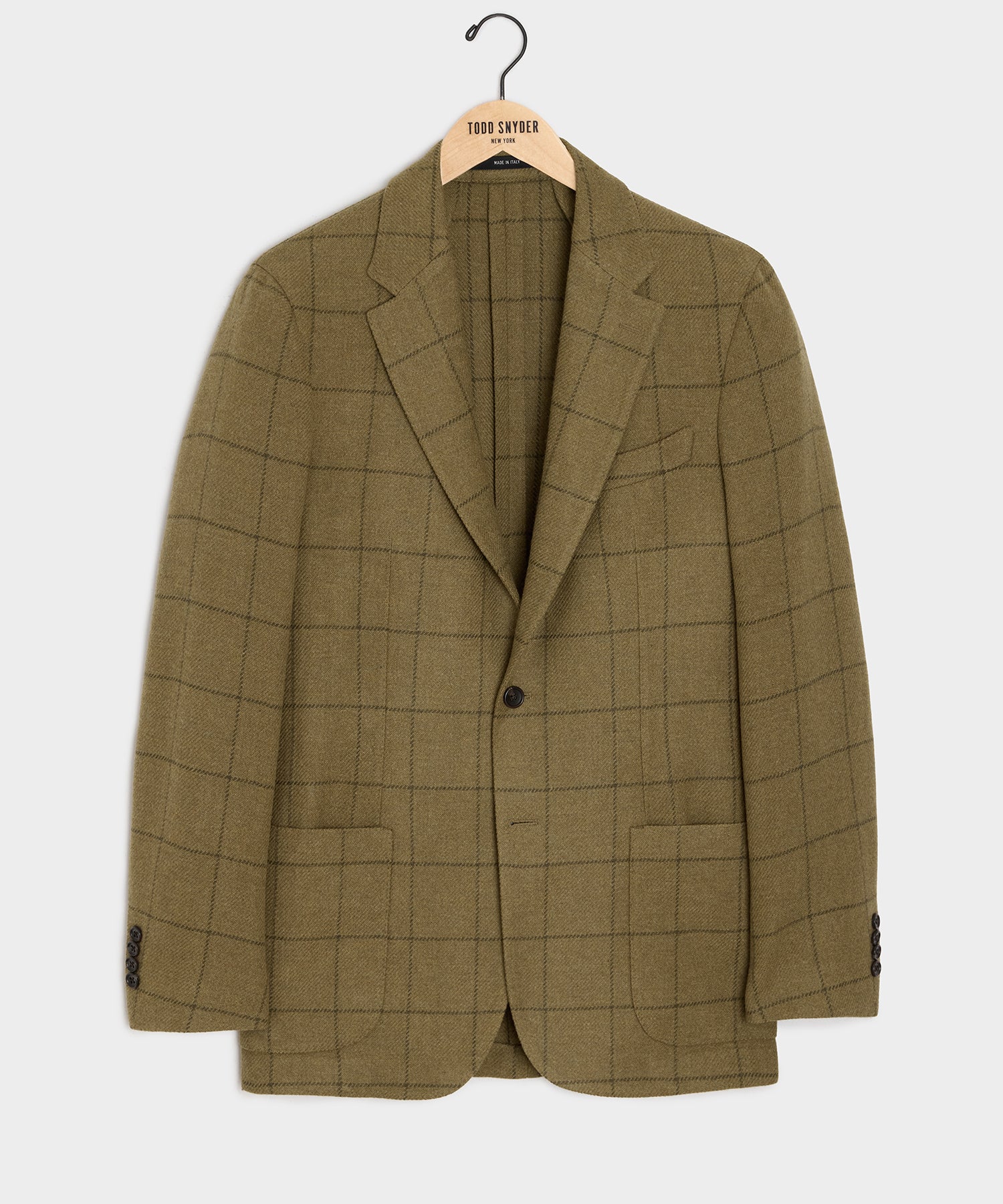 Italian Wool Sport Coat in Olive Windowpane – Todd Snyder
