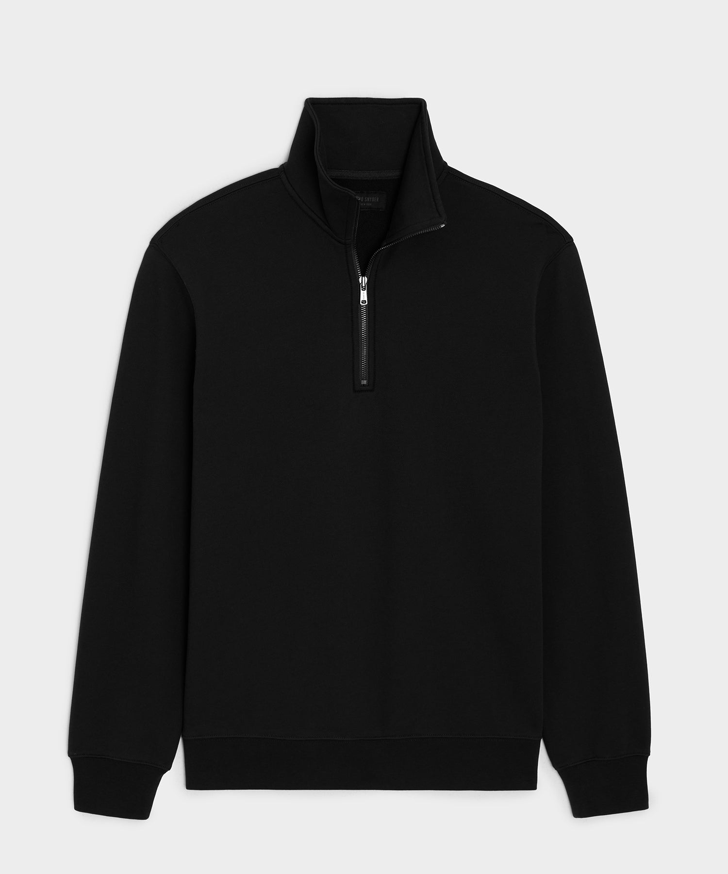 Portuguese Terry Quarter-Zip Sweatshirt in Pitch Black – Todd Snyder