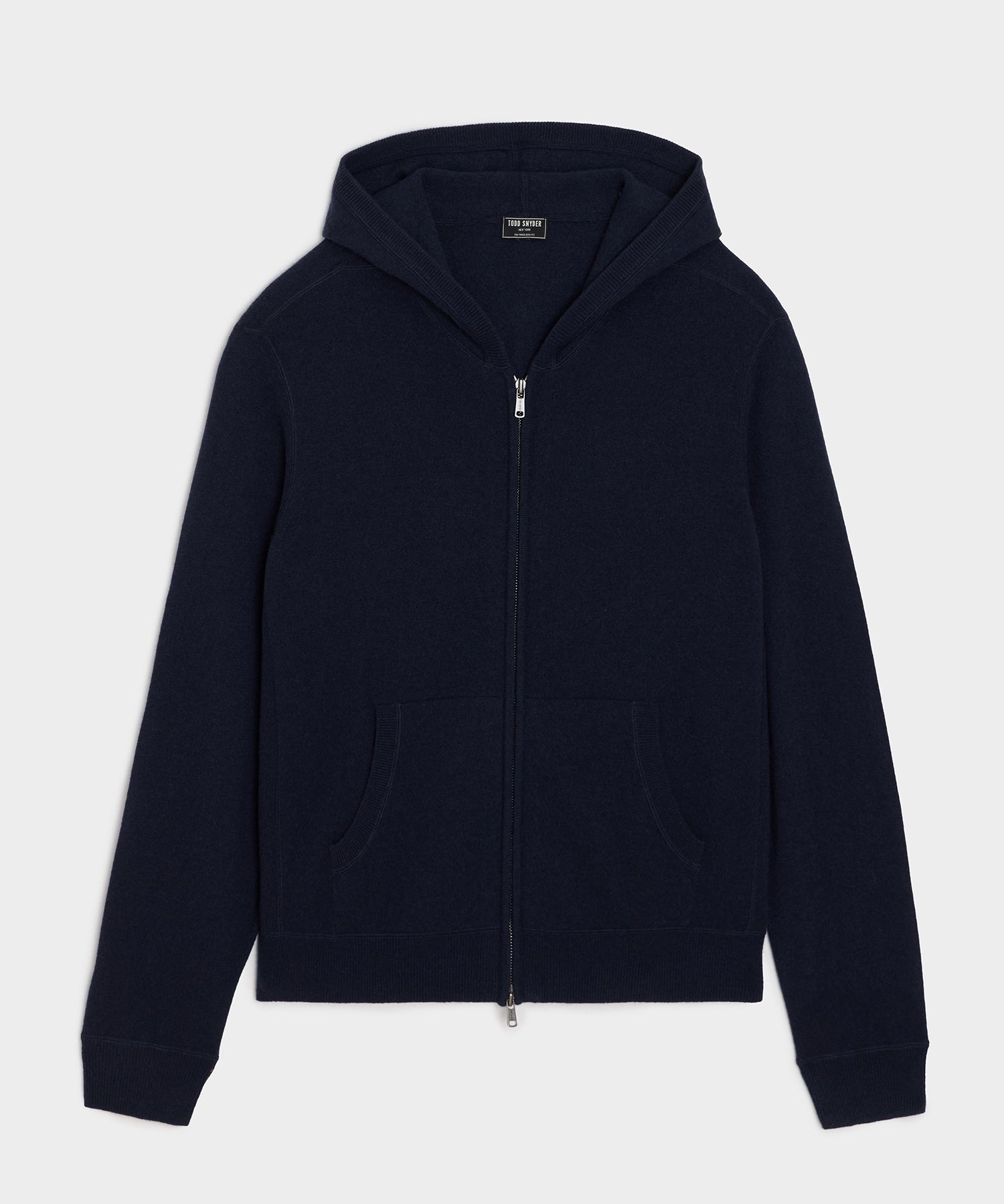 Midweight Cashmere Full-Zip in Navy – Todd Snyder