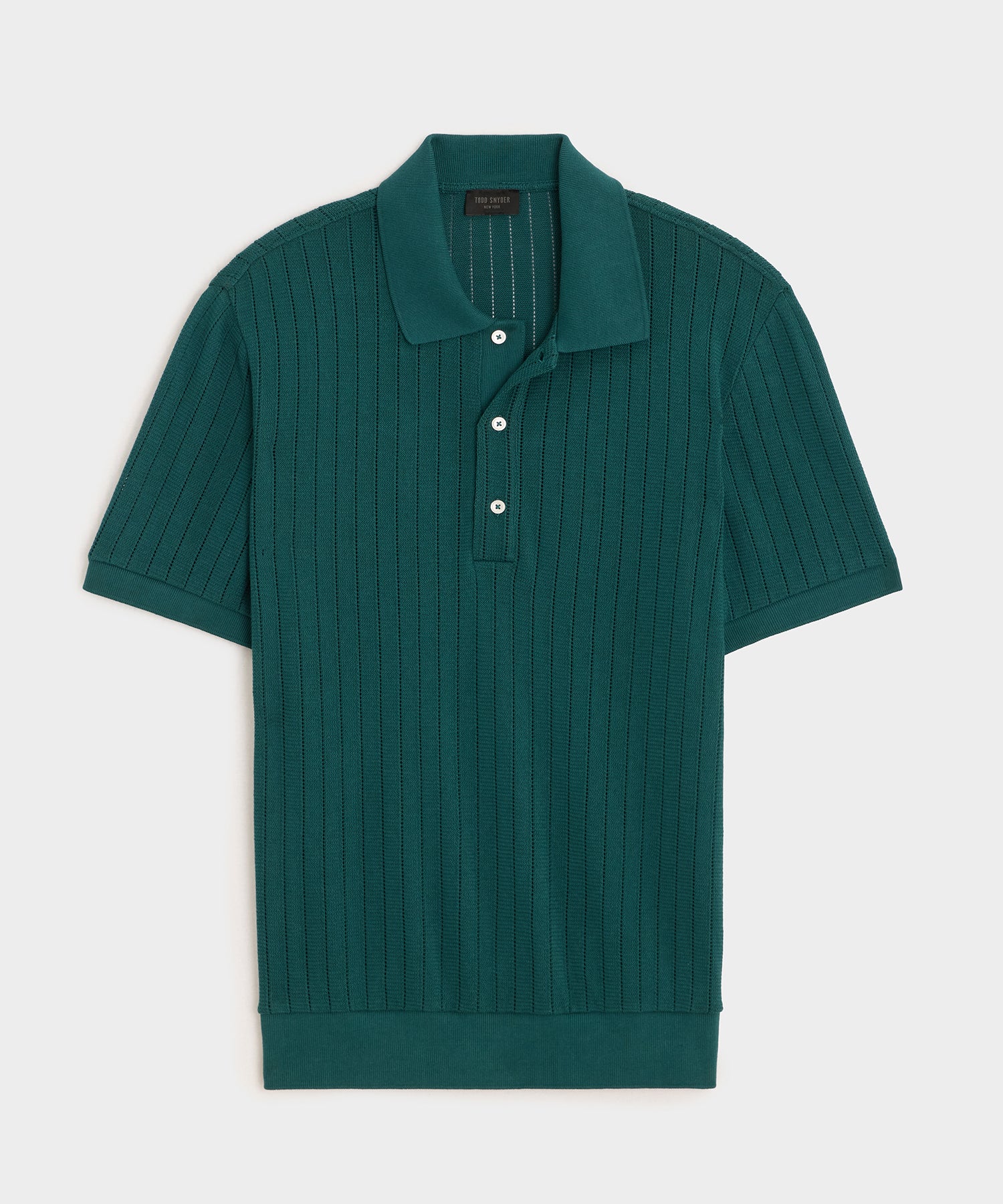 Hemingway Polo in Teal Noir – Todd Snyder