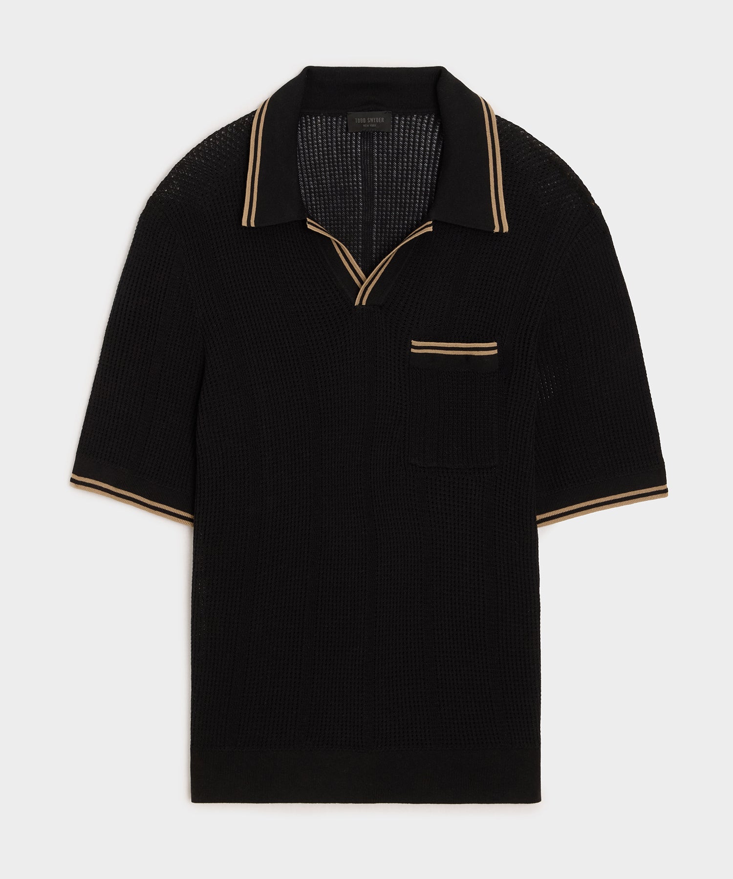 Harbor Montauk Sweater Polo in Black – Todd Snyder