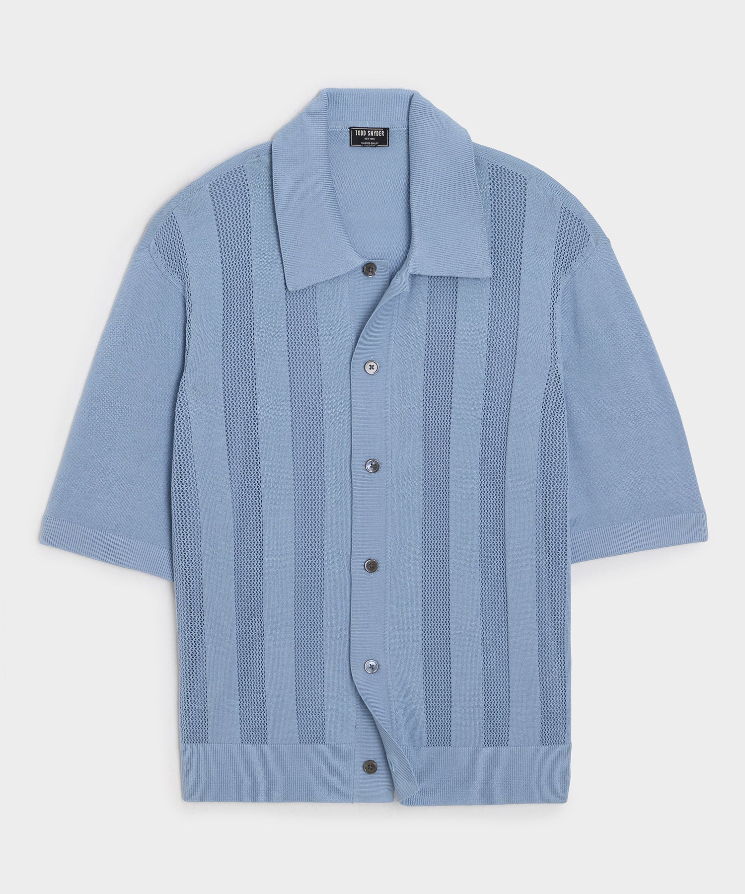 Miles Sweater Polo in Steel Blue – Todd Snyder