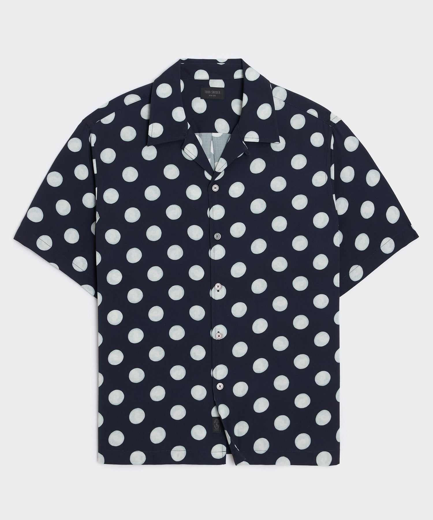 Polka Dot Capri Shirt in Navy – Todd Snyder