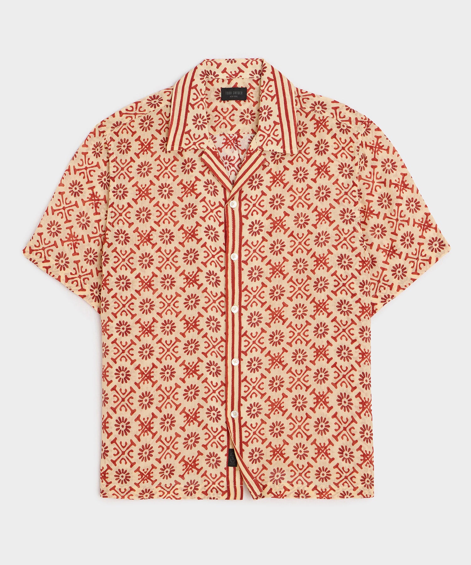 Batik Capri Shirt in Beige – Todd Snyder