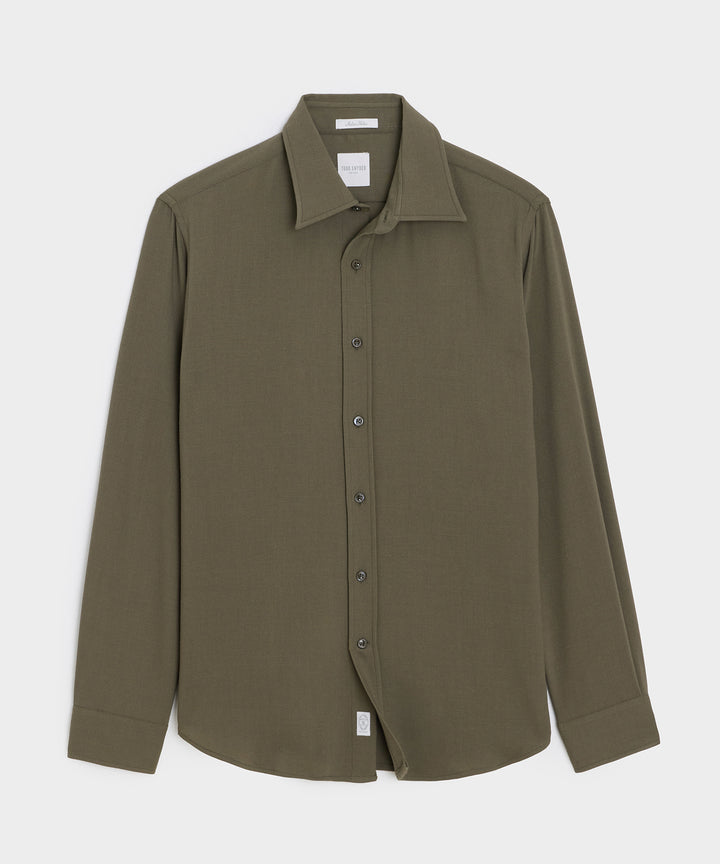 Italian Crepe Wool Shirt