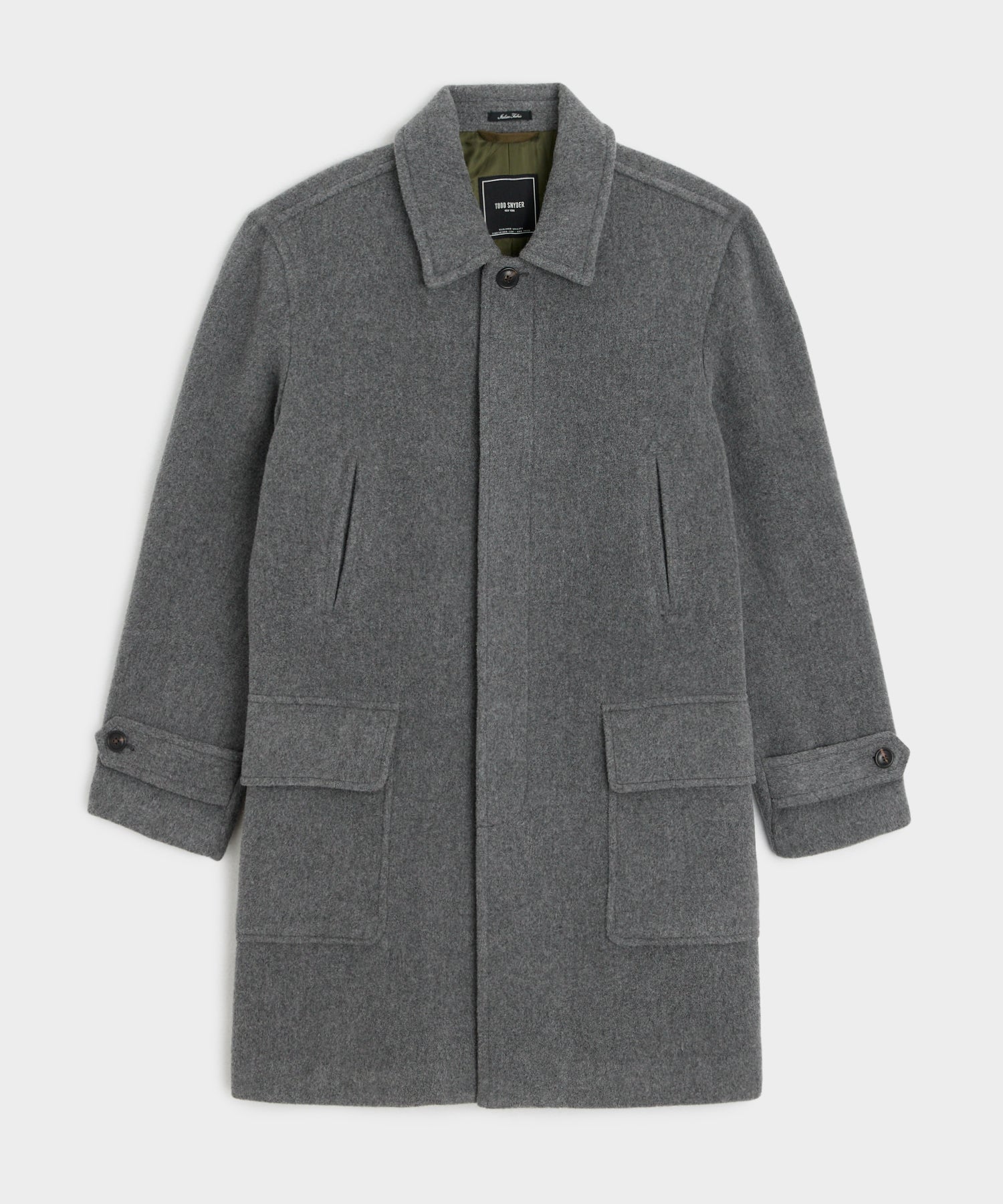 Relaxed Italian Wool Car Coat in Light Grey – Todd Snyder