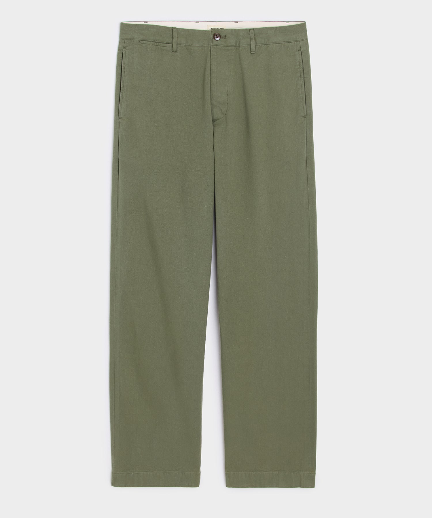Relaxed Fit Japanese Selvedge Chino in Olive Green – Todd Snyder
