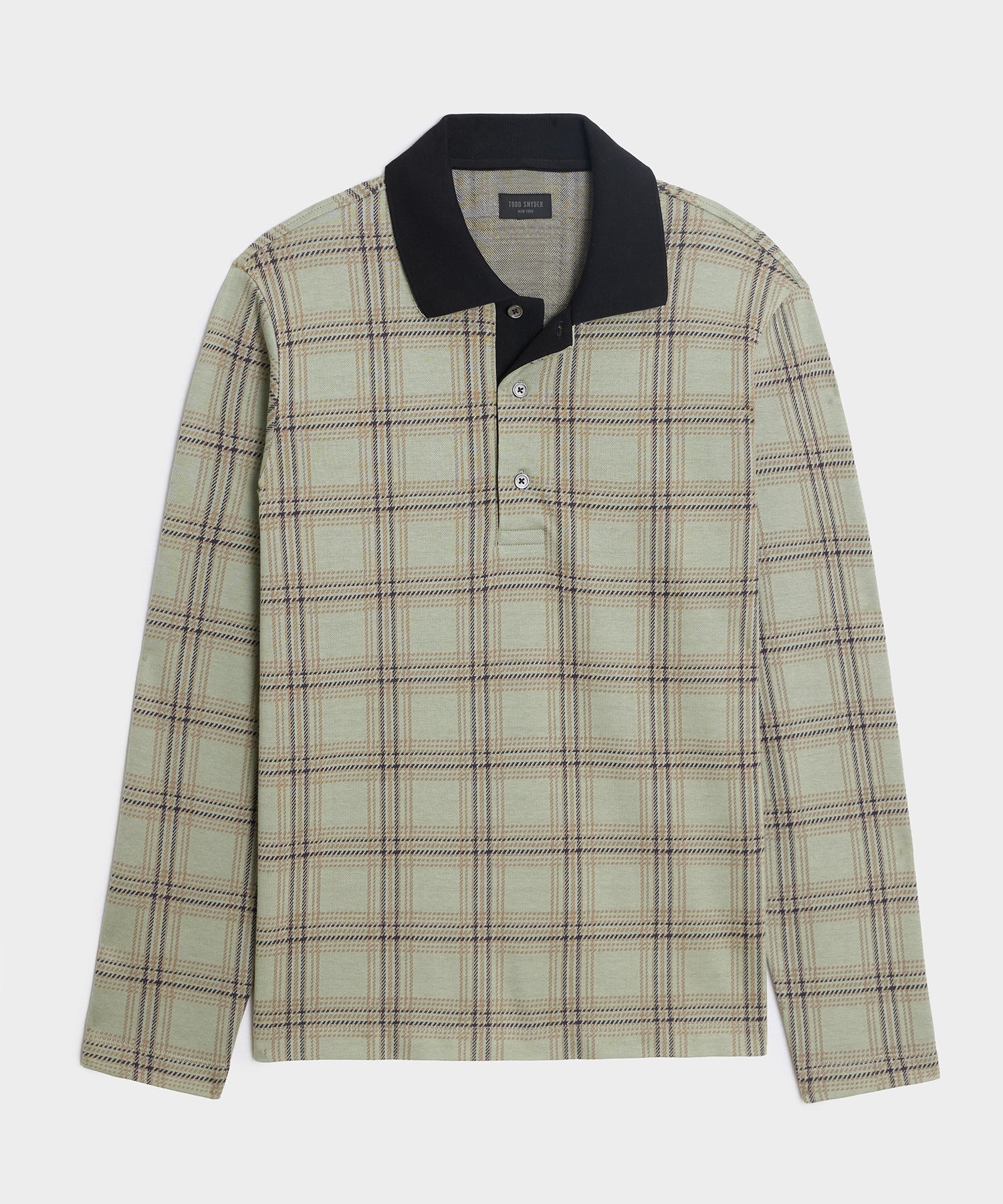 トップス NEW BEGING plaid pattern Polo Shirt Kensington Polo in Duck Egg Plaid – Todd Snyder