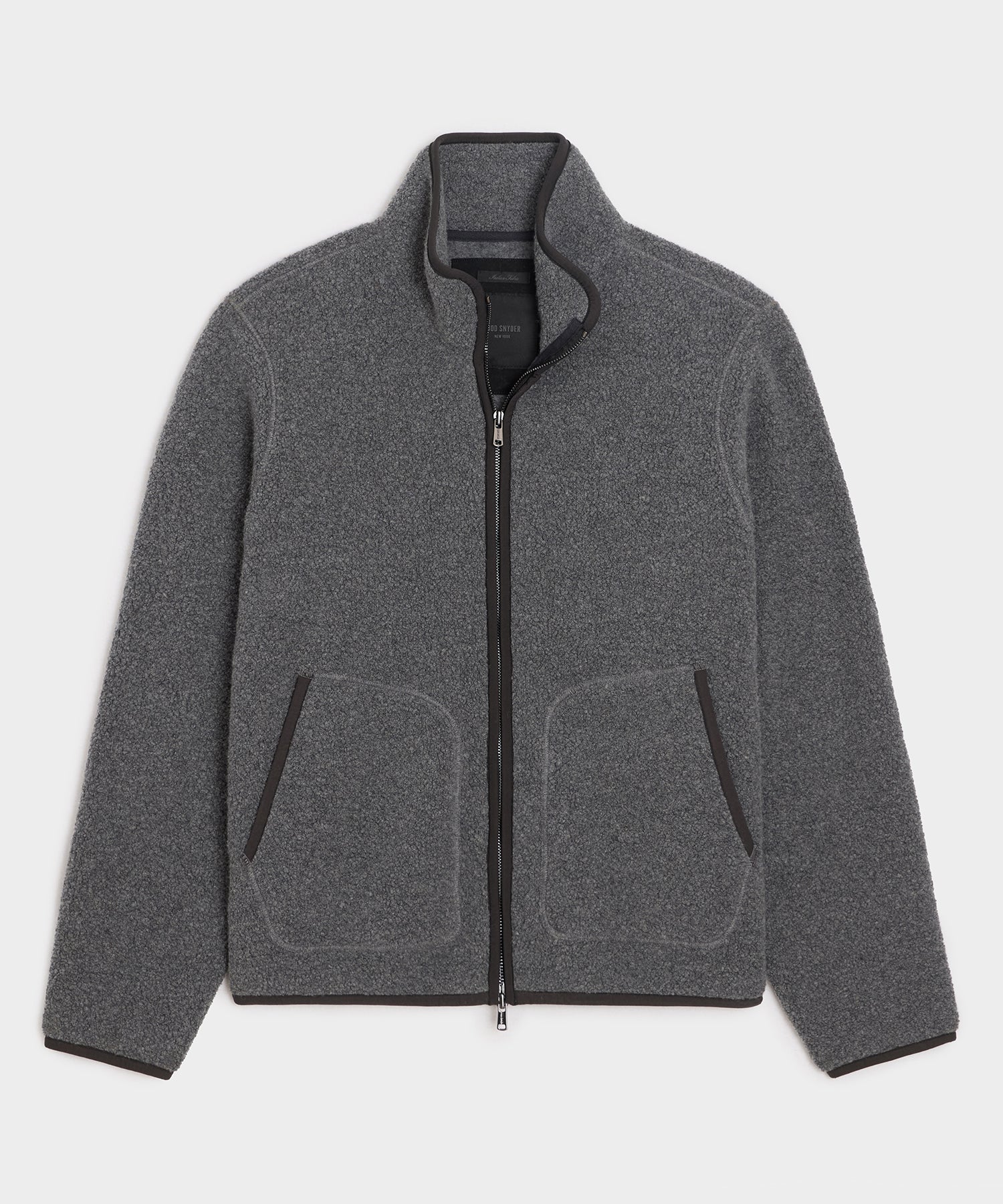 Italian Upstate Sherpa Jacket in Charcoal Heather Pattern – Todd