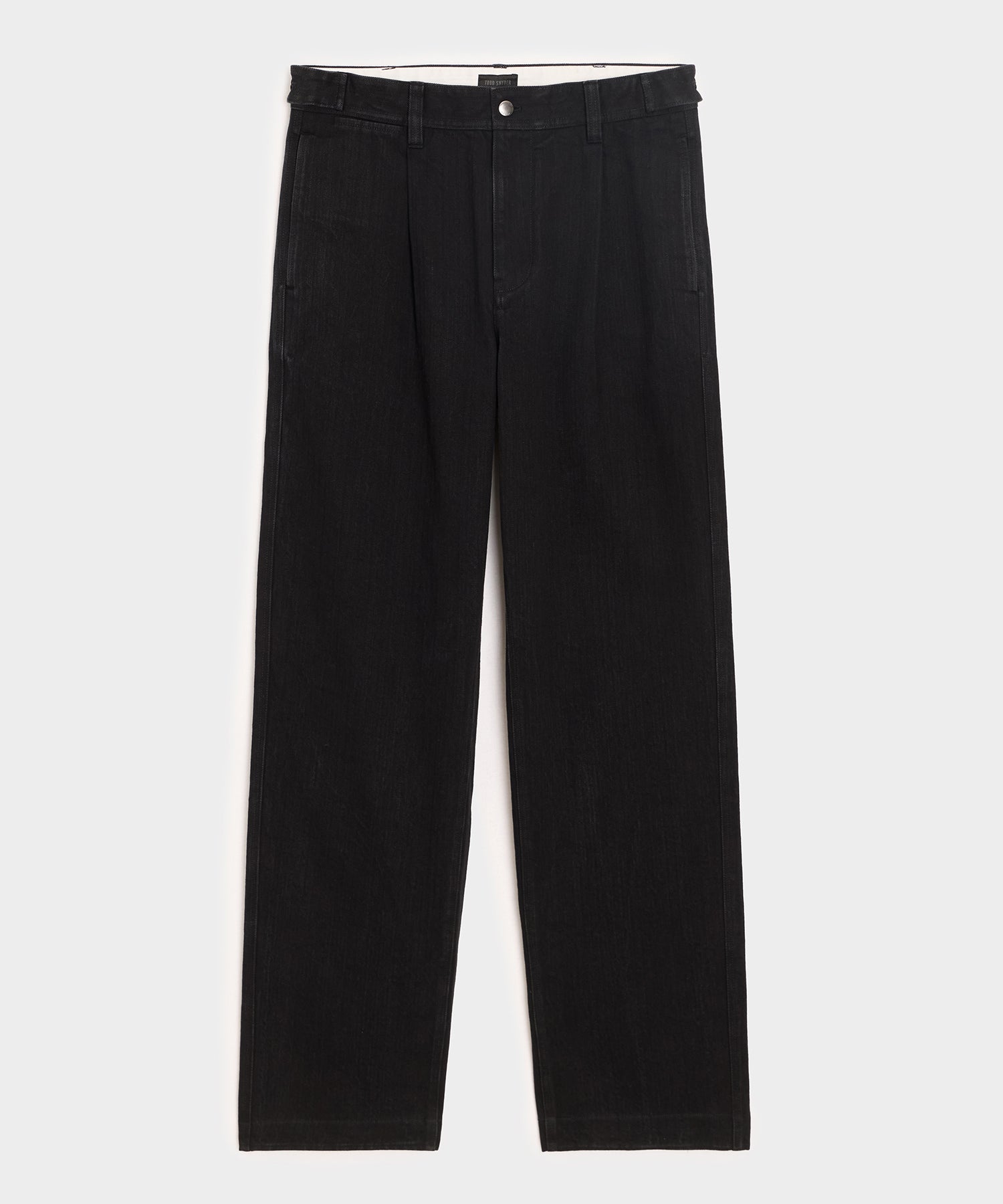 Pleated Utility Jean in Black – Todd Snyder