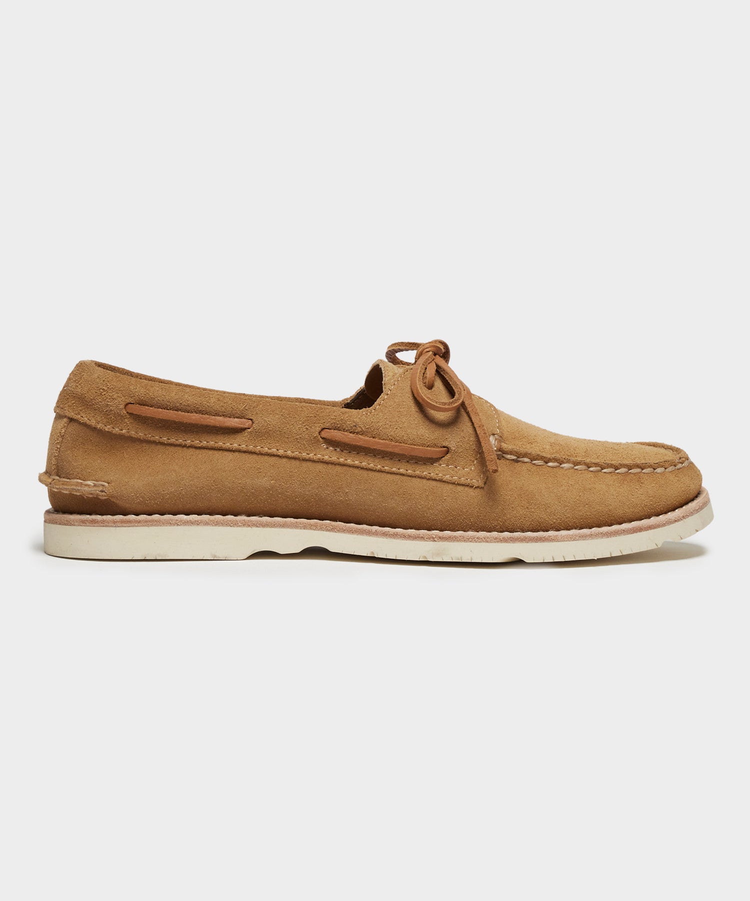 Todd Snyder X Sperry Top-Sider Suede Boat Shoe in Tan