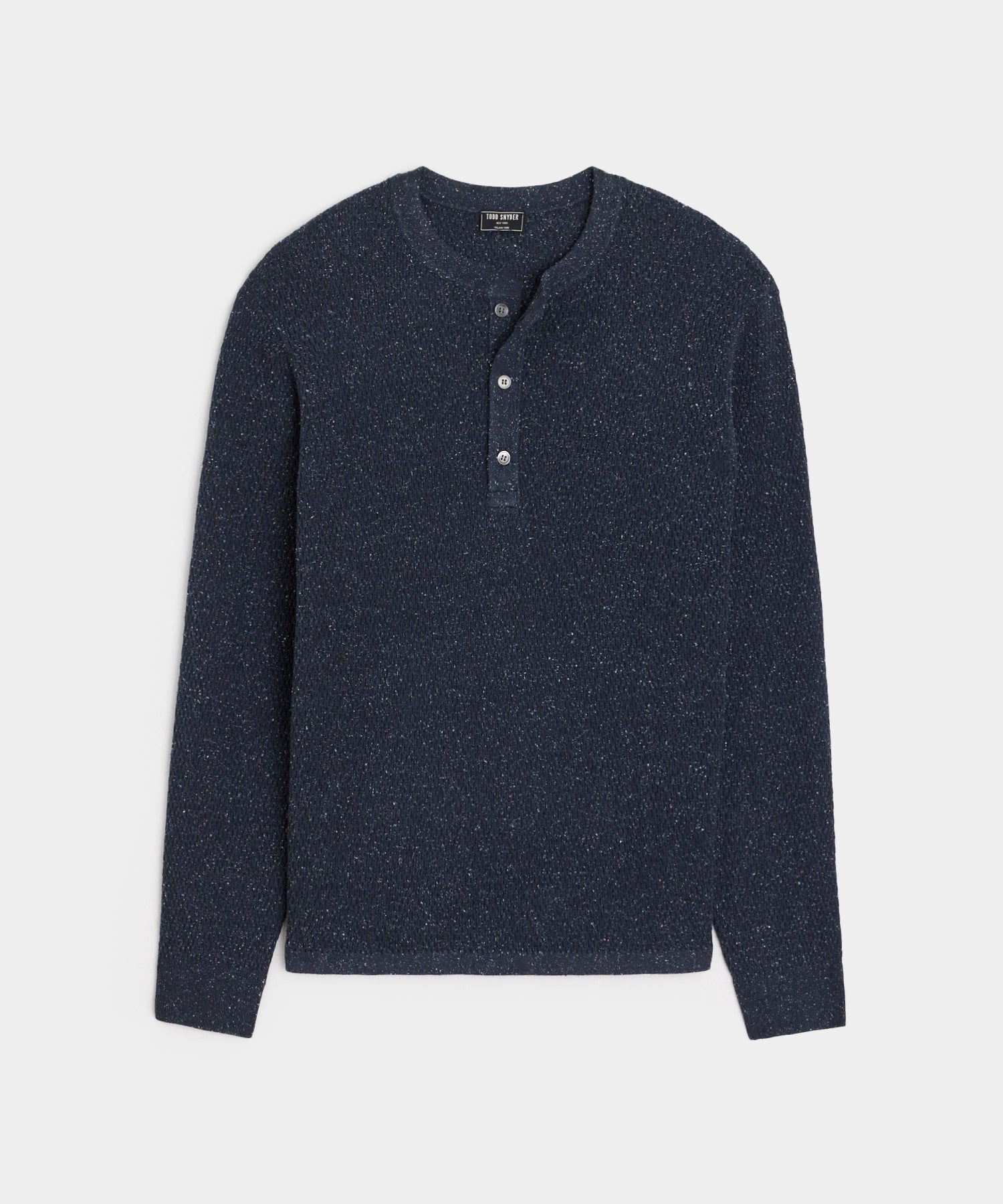 Silk Henley in Navy – Todd Snyder