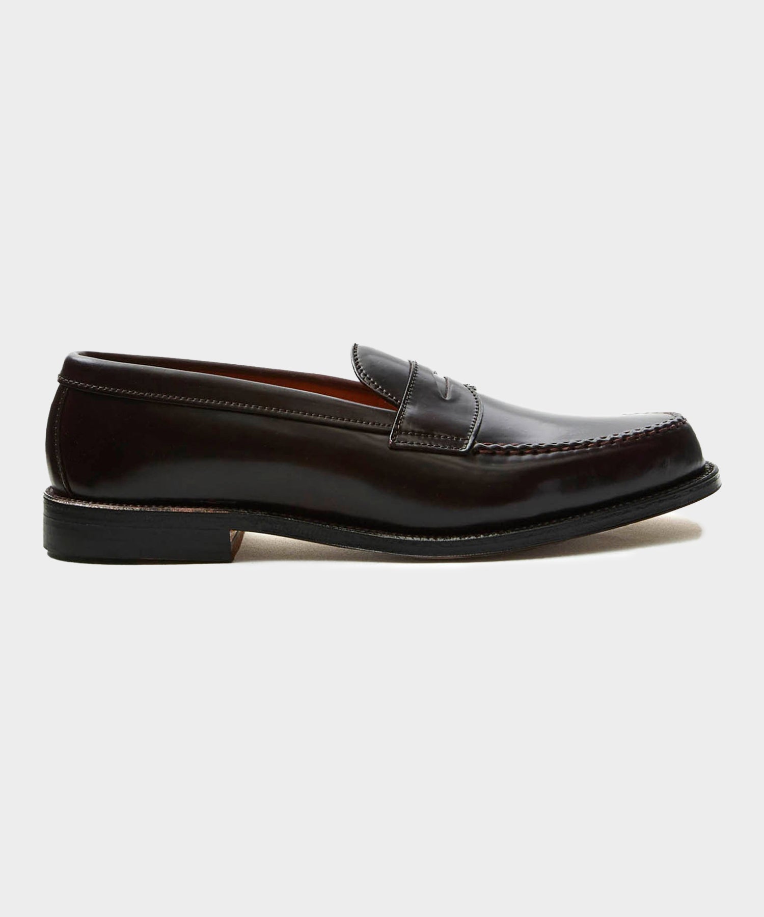 Alden Cordovan Leisure Handsewn Moccasin in Dark Burgundy – Todd