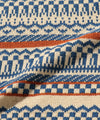 Beams+ Indigo Knit Vest Fair Isle Pattern