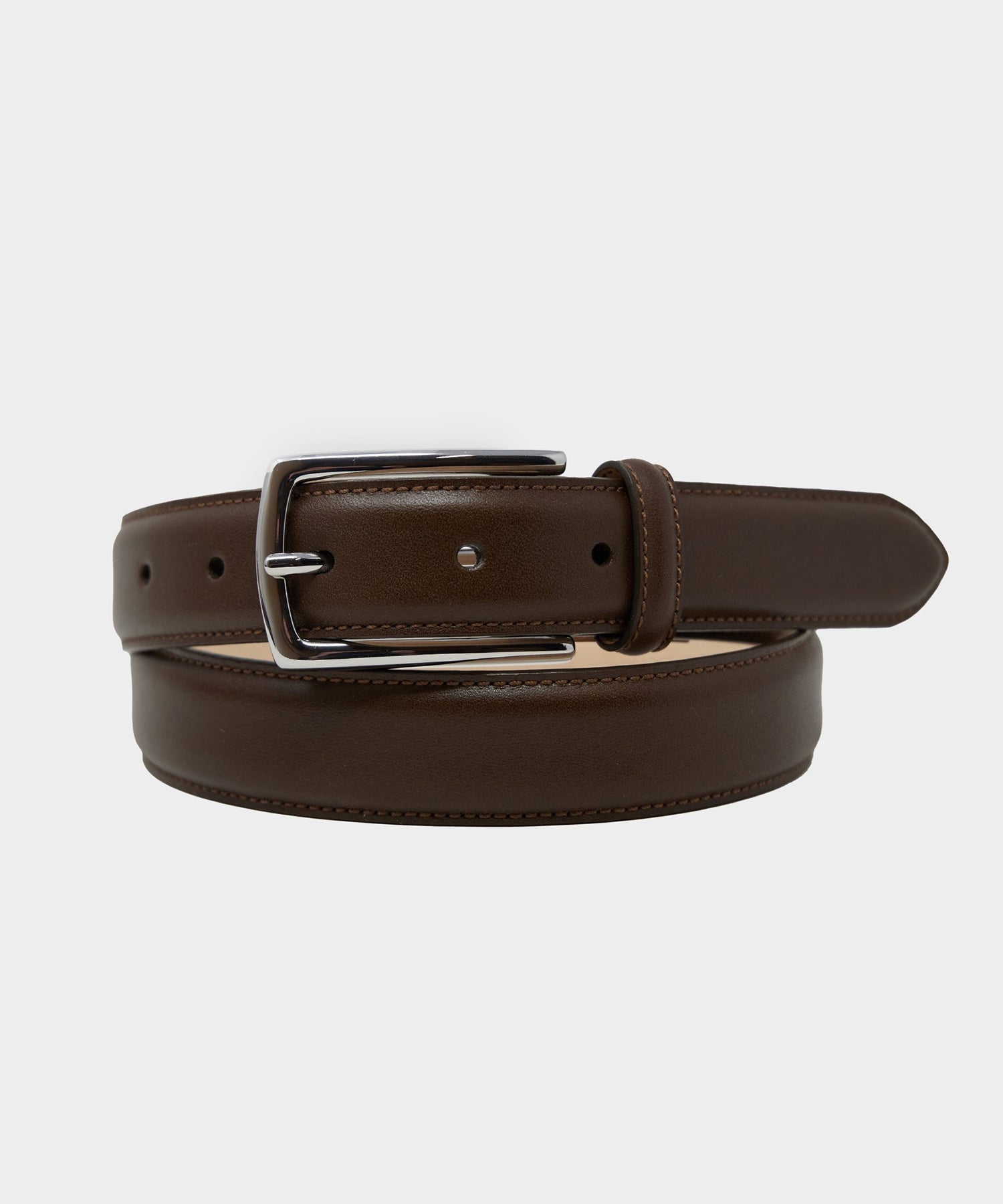 classic leather dress belt in Toasted Brown – Todd Snyder NPU-Dorie-202507