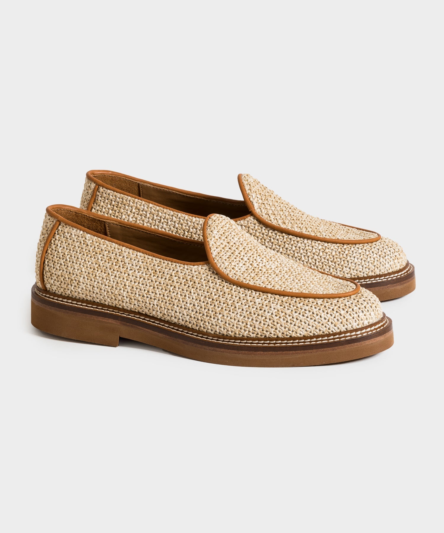 Jacques Solovière Lex Loafer in Raffia – Todd Snyder