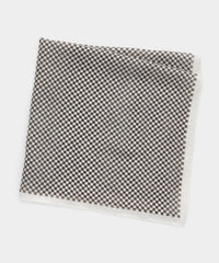 Linen Cream Checkerboard Neckerchief