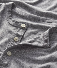 Made in L.A. Premium Jersey Henley in Grey Heather