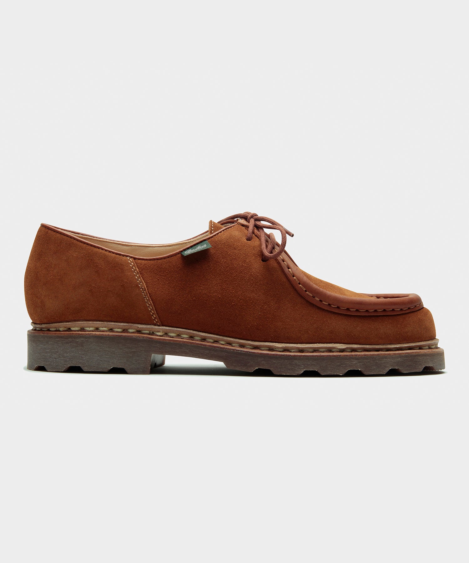 Paraboot Suede Michael Derby Shoe in Whiskey – Todd Snyder