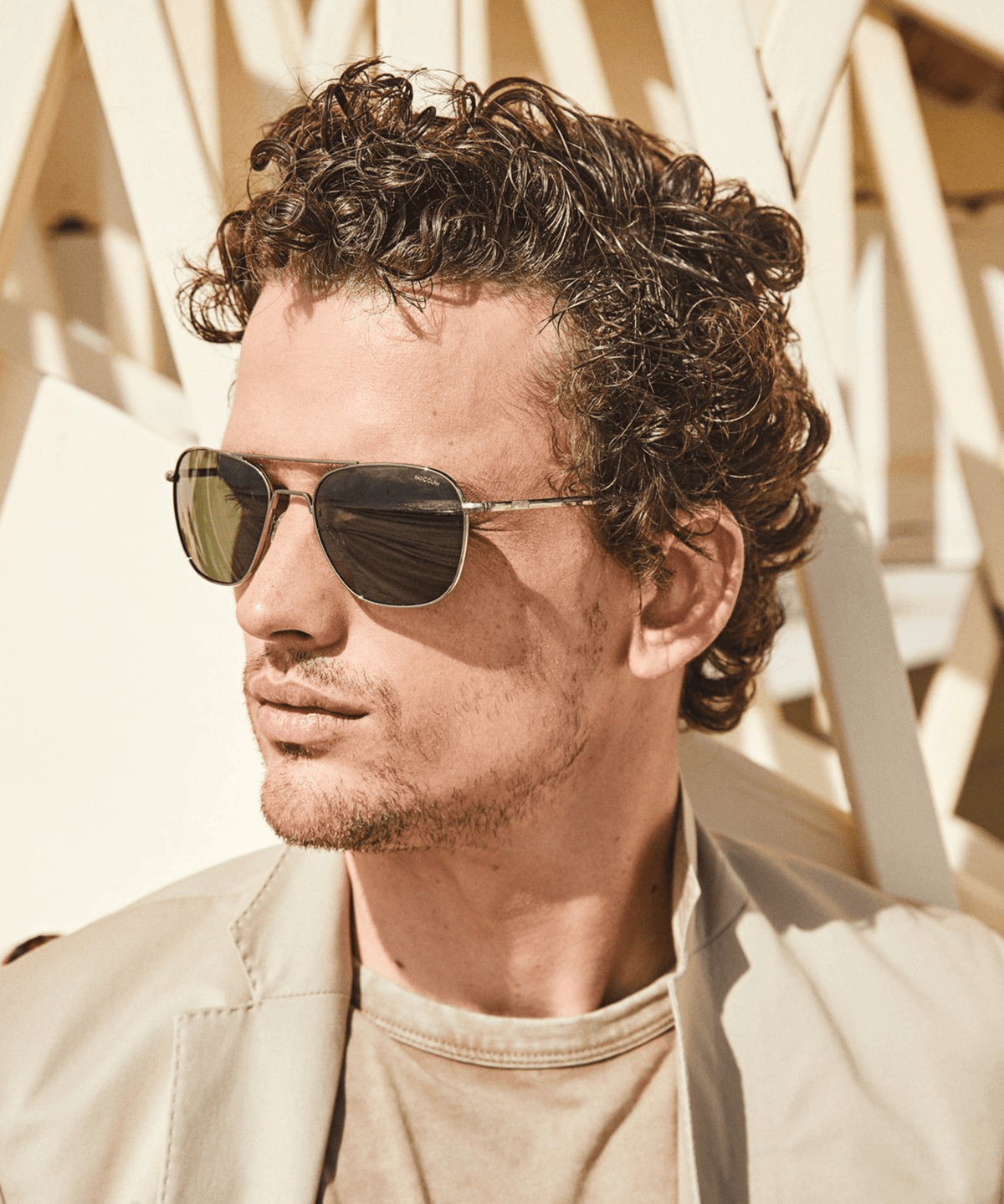 Randolph x Todd Snyder Aviator in Military Olive 58 MM