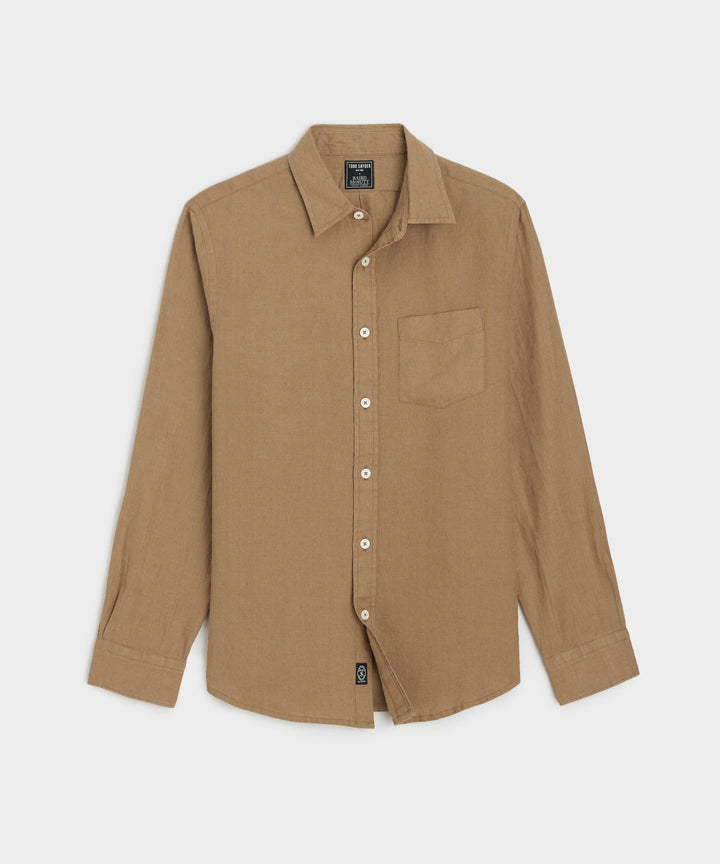 Sea Soft Irish Linen Point Collar Shirt