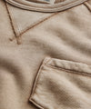 Champion Sun-Faded Midweight Pocket Sweatshirt in Toasted Almond