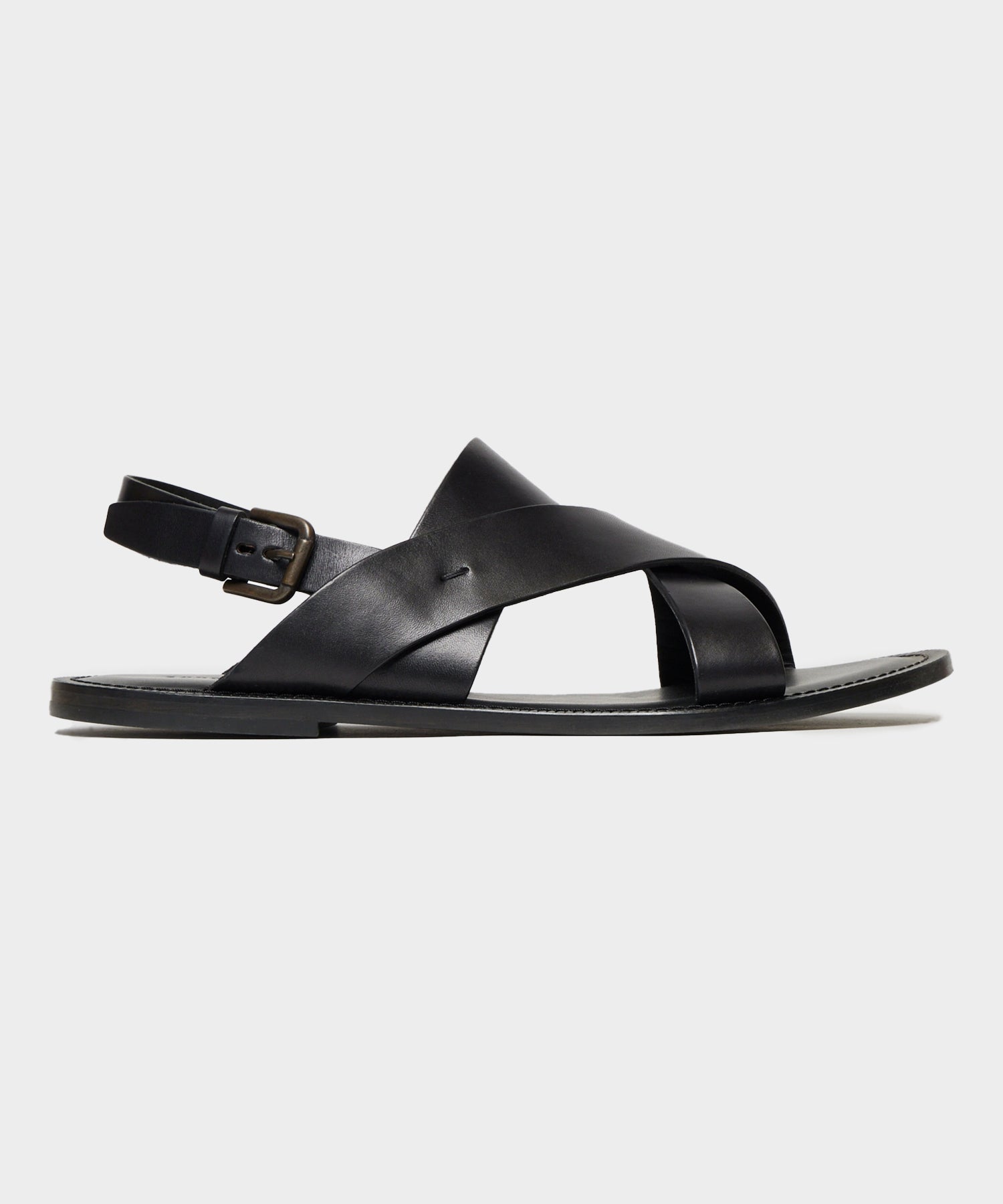 Tuscan Leather Crossover Backstrap Sandal in Black – Todd Snyder