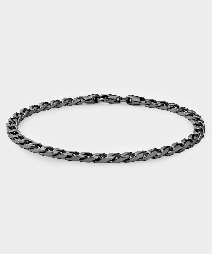 Miansai Black Rhodium Cuban Chain Bracelet