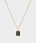 Miansai Gold Onyx Pendant Necklace