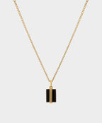 Miansai Gold Onyx Pendant Necklace