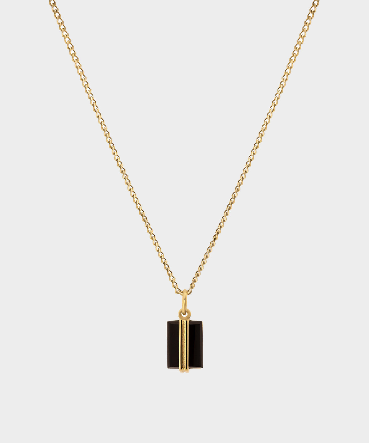 Miansai Gold Onyx Pendant Necklace