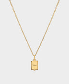 Miansai Gold Onyx Pendant Necklace