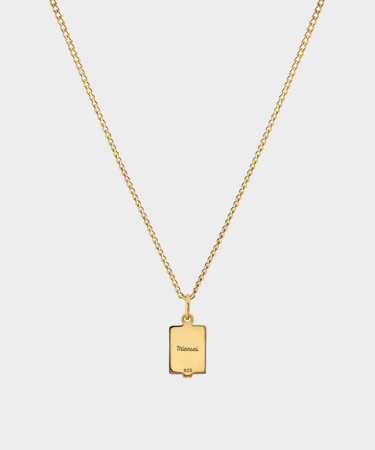 Miansai Gold Onyx Pendant Necklace