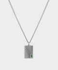 Miansai Sterling Silver Luma Agate Pendant Necklace