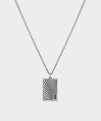 Miansai Sterling Silver Luma Agate Pendant Necklace