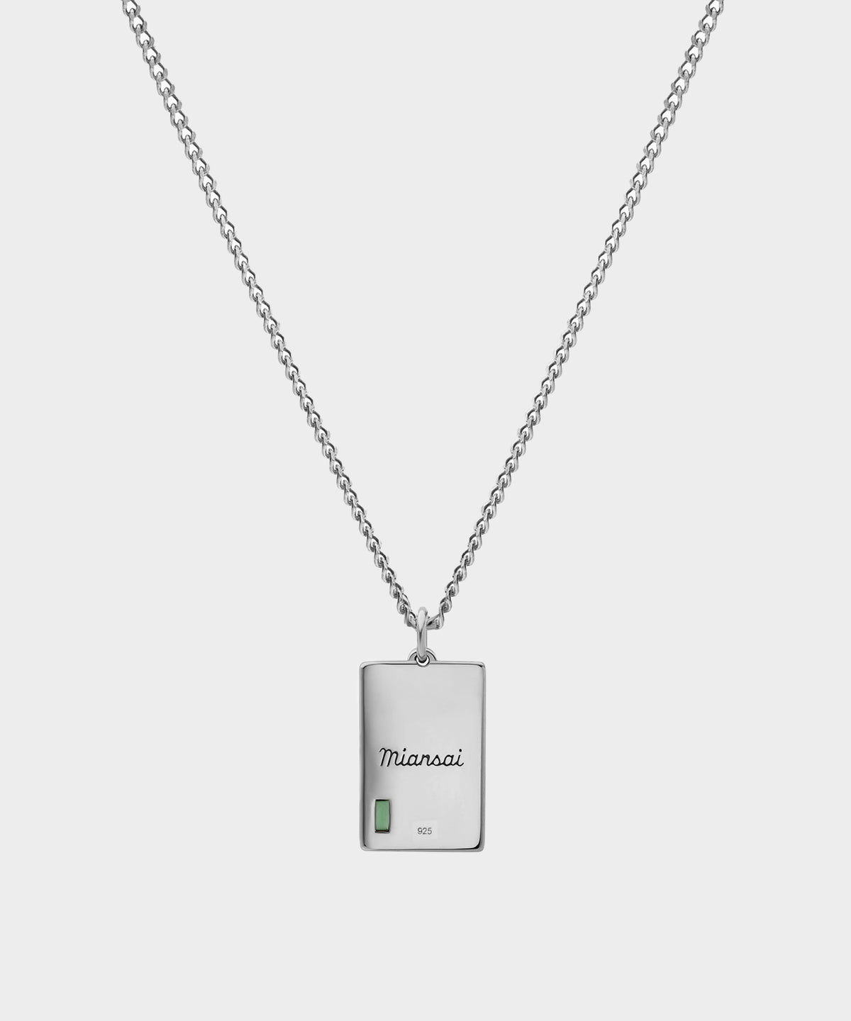 Miansai Sterling Silver Luma Agate Pendant Necklace