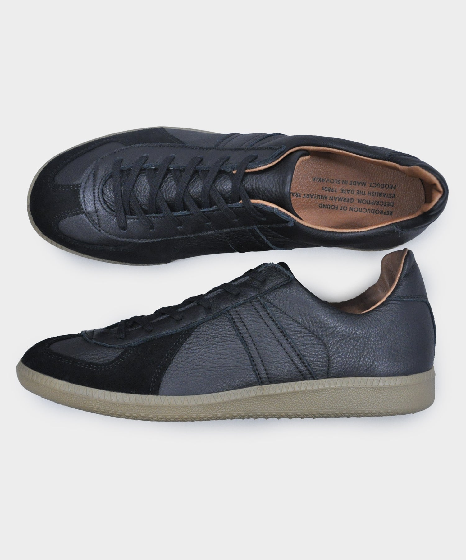 Reproduction of Found German Military Trainers in All Black