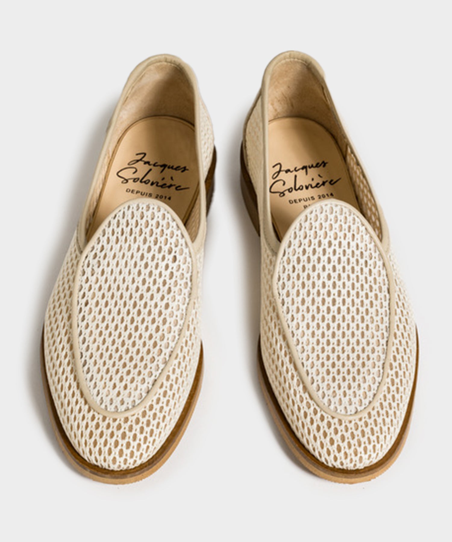 Jacques Solovière Fishnet Loafer in Ecru – Todd Snyder