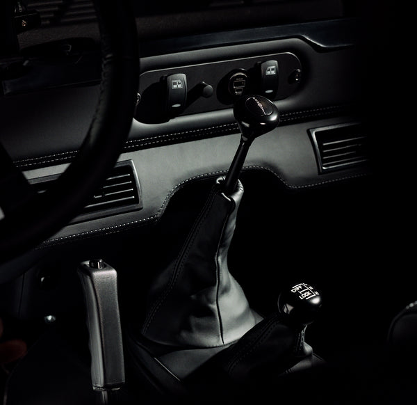 Interior with focus on gear shift